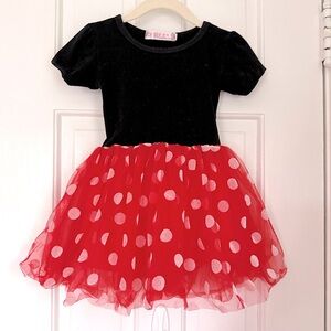 2T Minnie Mouse Polka Dot Tutu Dress